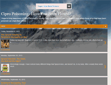 Tablet Screenshot of cipro-poisoning.com